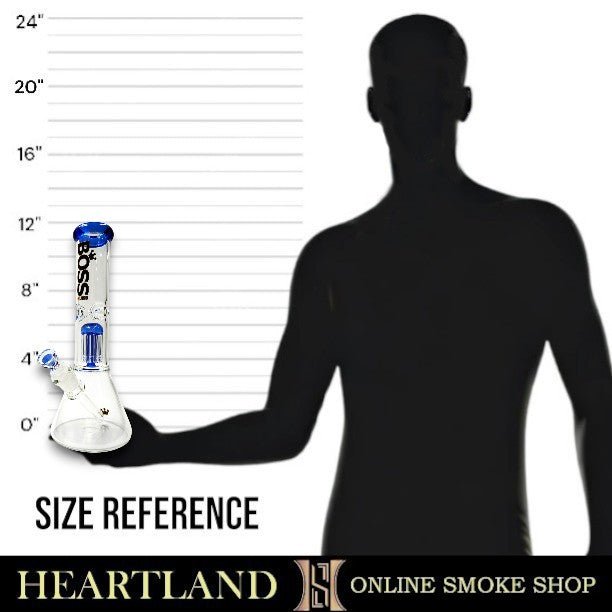 12" Boss Glass Tree Perc Beaker Bong