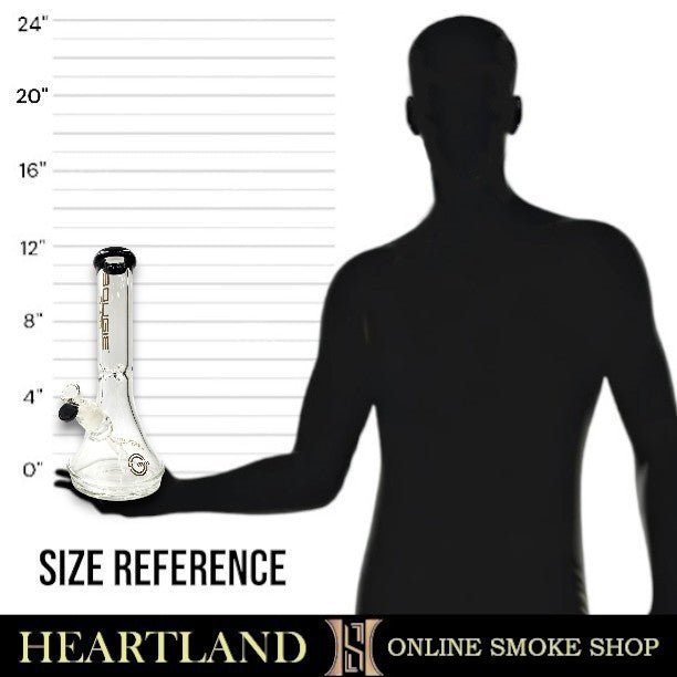 12" Bougie Glass Bell Shape Heavy Duty Beaker Bong
