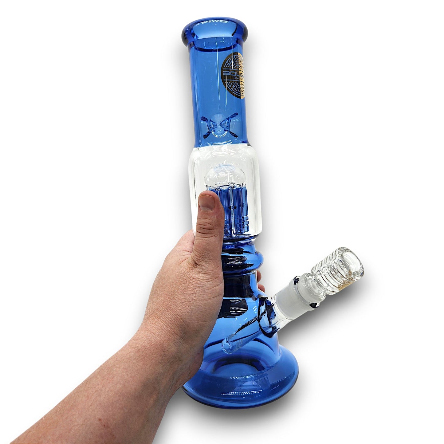 12" Bougie Glass Tree Perc La Bong