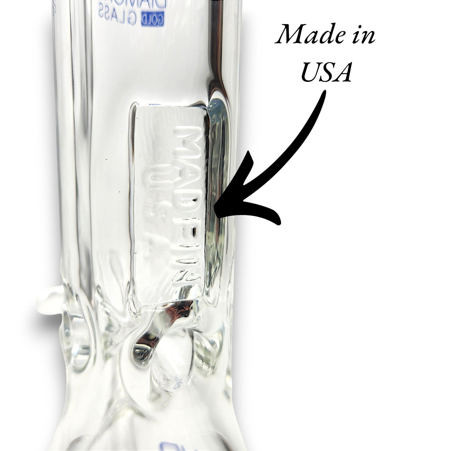 12" Diamond 9mm Heavy Duty Beaker Bong