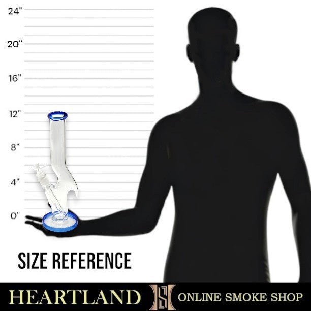 12" Z Style Straight Tube Bong
