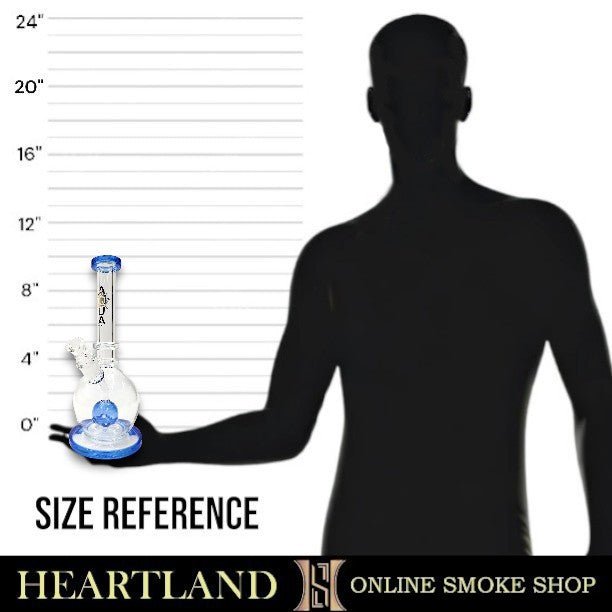 13" Aqua Works Round Bottom Dome Perc Bong