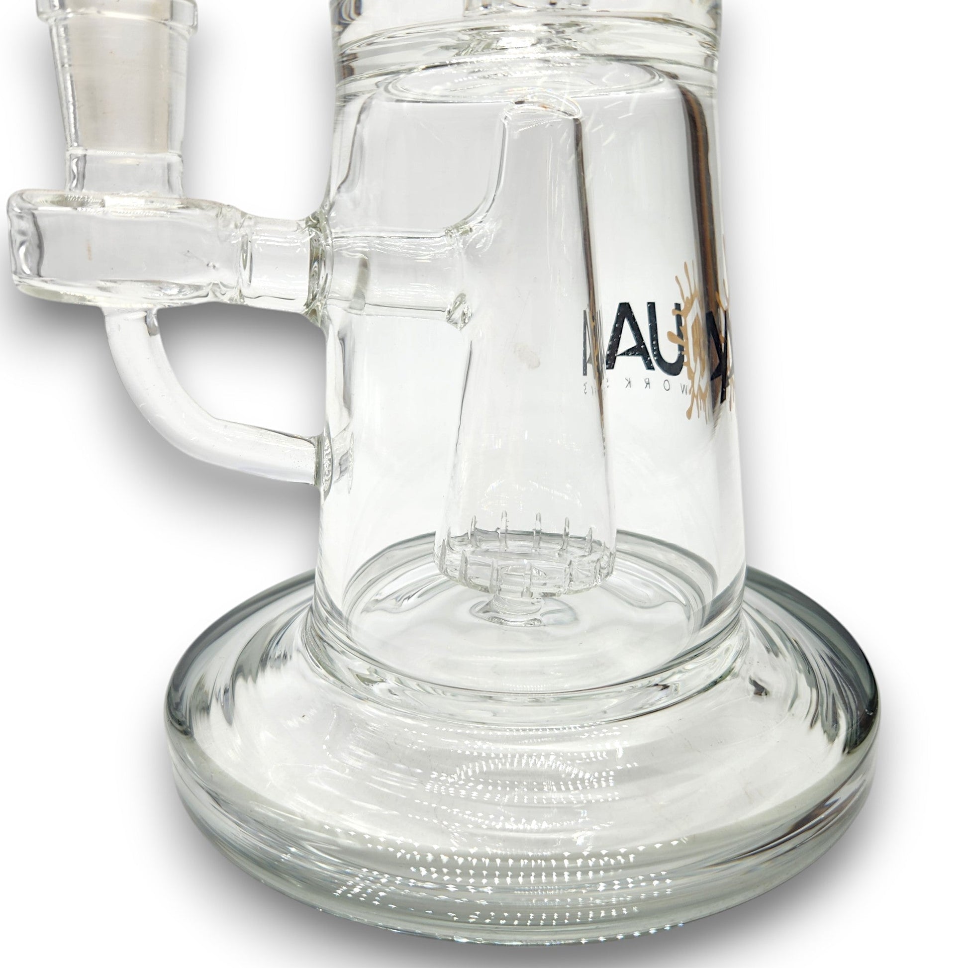 13" Aqua Works Showerhead Perc Cone Straight Tube Bong