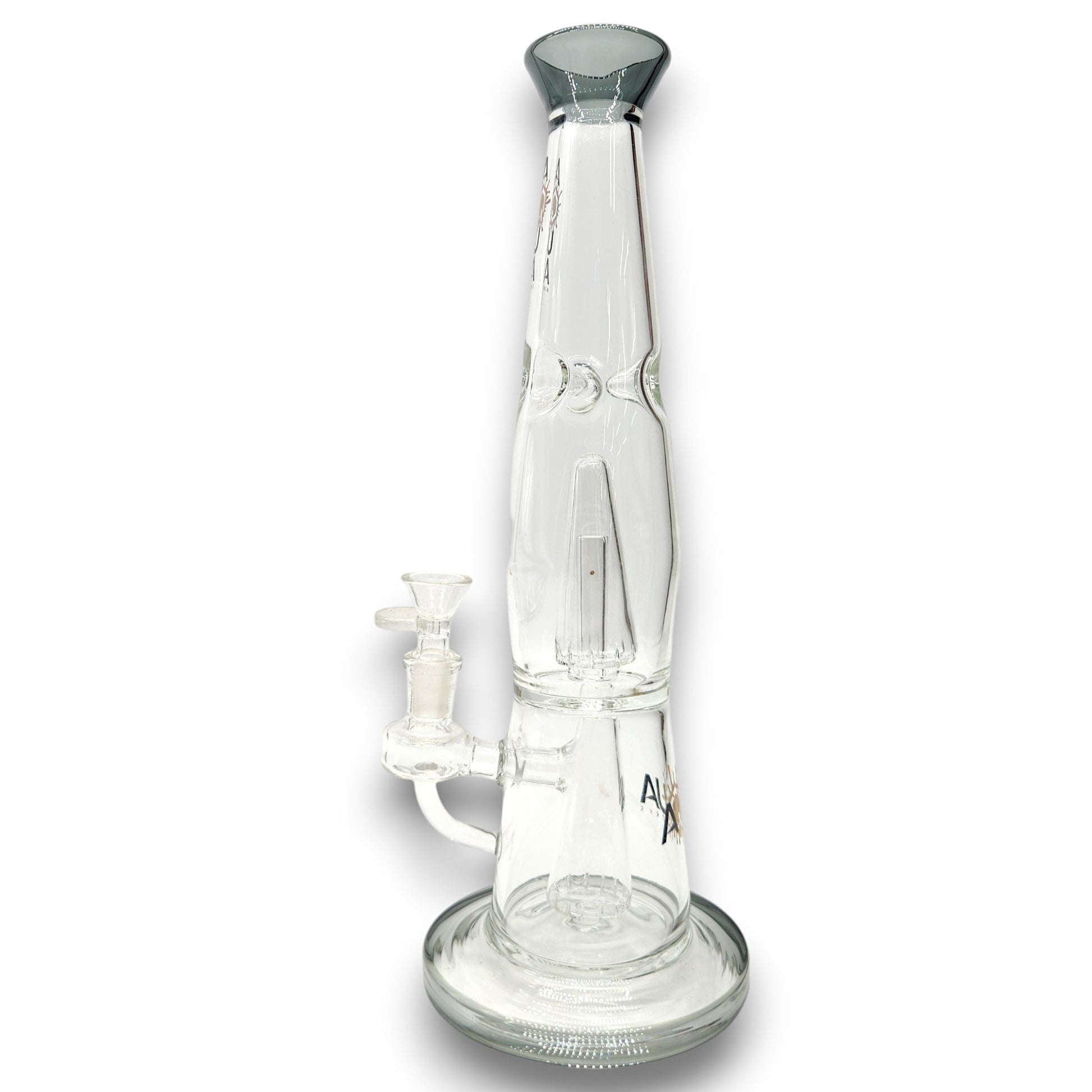 13" Aqua Works Showerhead Perc Cone Straight Tube Bong