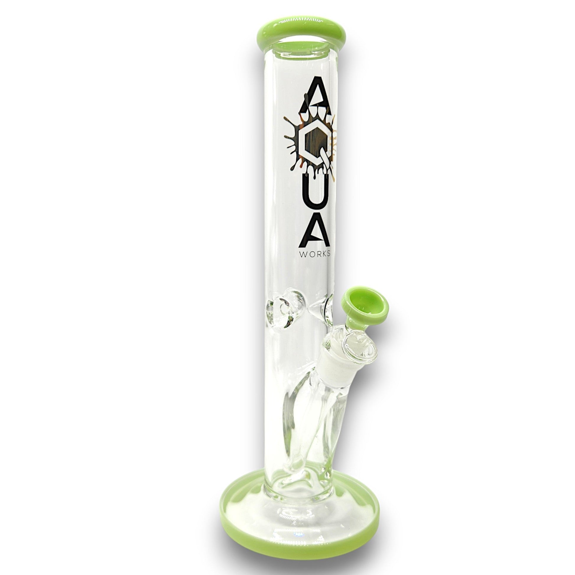 14" Aqua Works Heavy Duty Straight Tube Bong