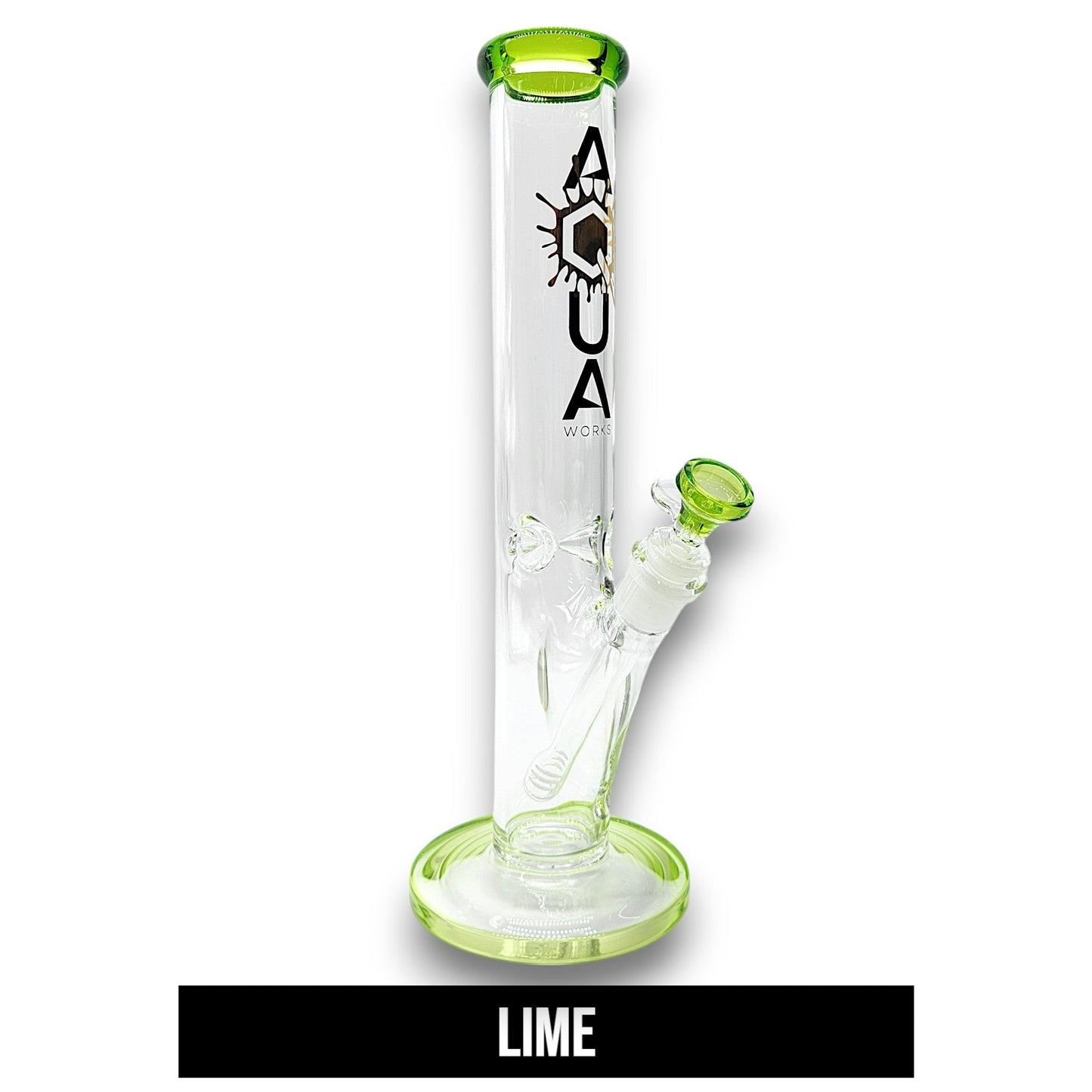 14" Aqua Works Heavy Duty Straight Tube Bong