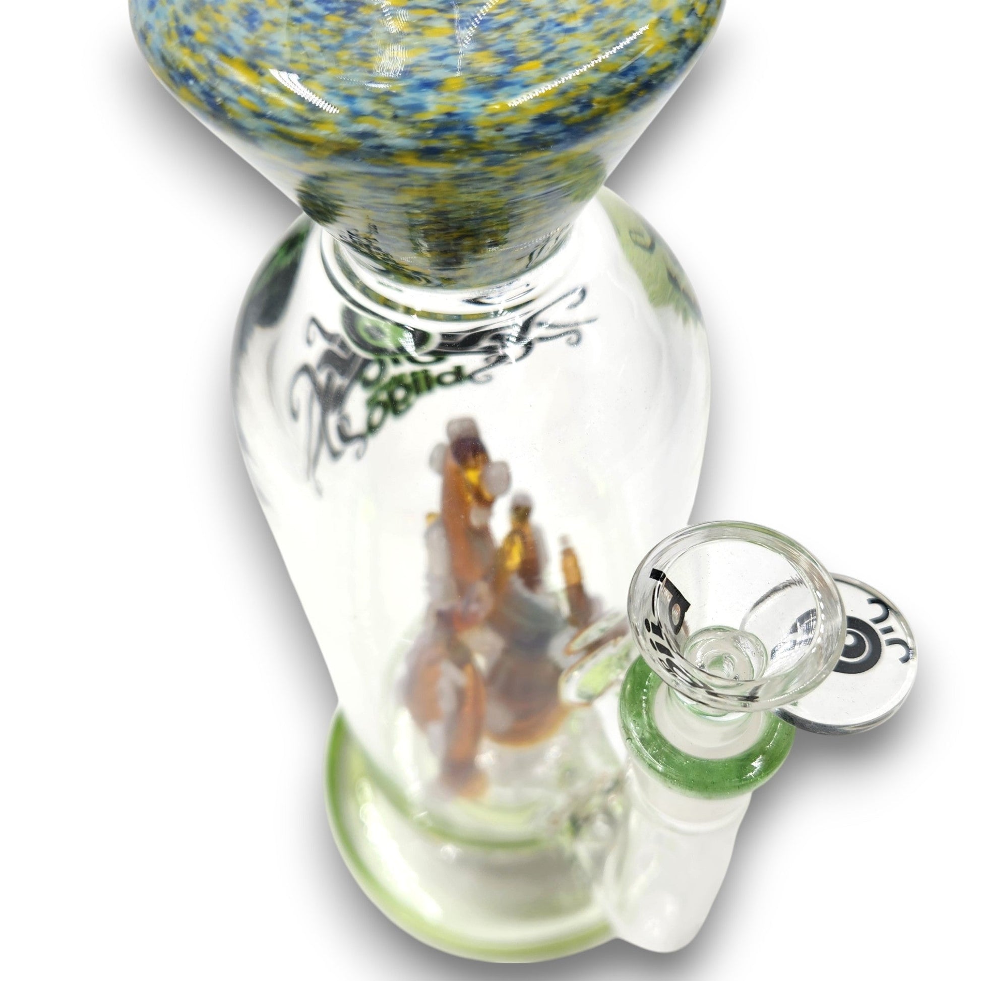 14" Biigo Glass Kraken Octopus Circ Perc Bong