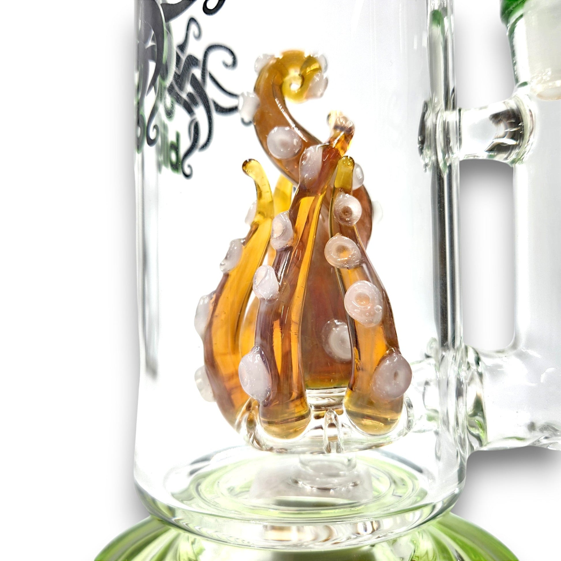 14" Biigo Glass Kraken Octopus Circ Perc Bong