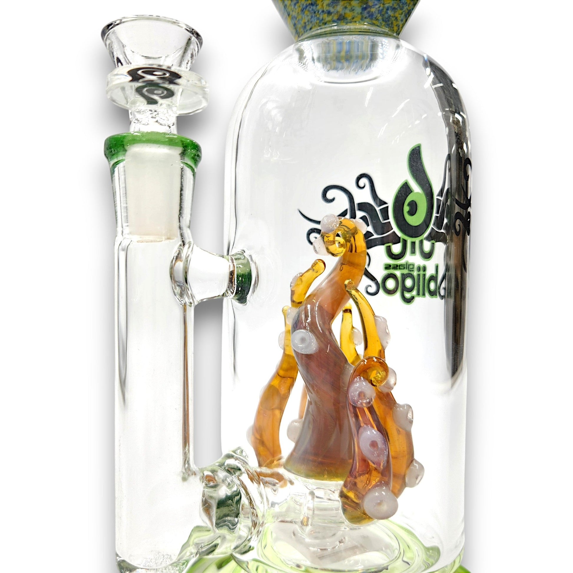 14" Biigo Glass Kraken Octopus Circ Perc Bong