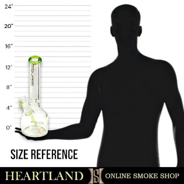 14" Bougie Glass 9mm Heavy Duty Beaker Bong