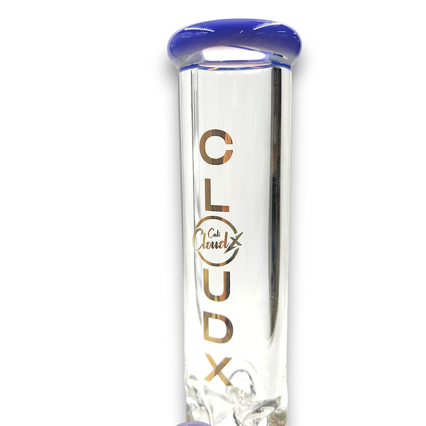 14" Cali CloudX Thick Straight Tube Single Honeycomb Perc Bong