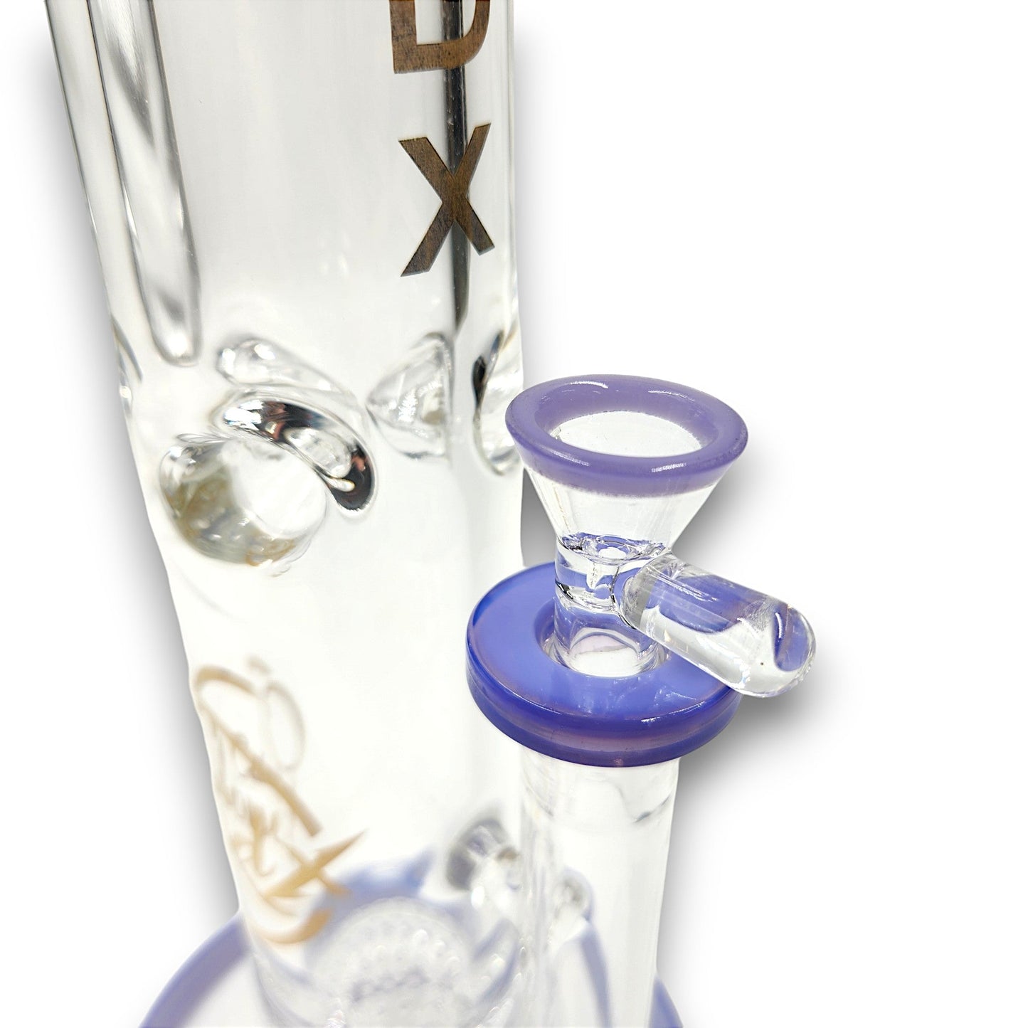14" Cali CloudX Thick Straight Tube Single Honeycomb Perc Bong