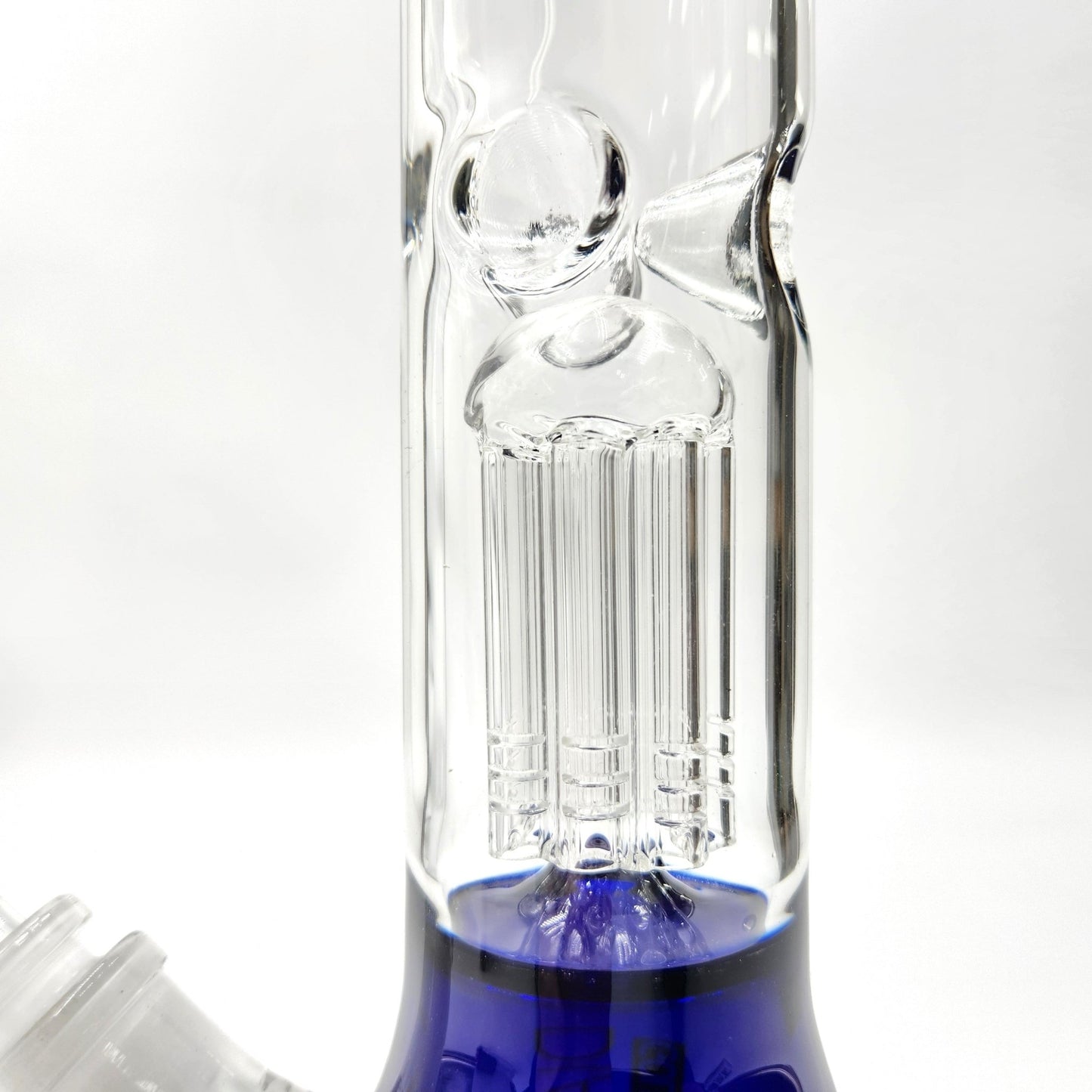 14" Diamond Glass Colored Tree Percolator Beaker Bong