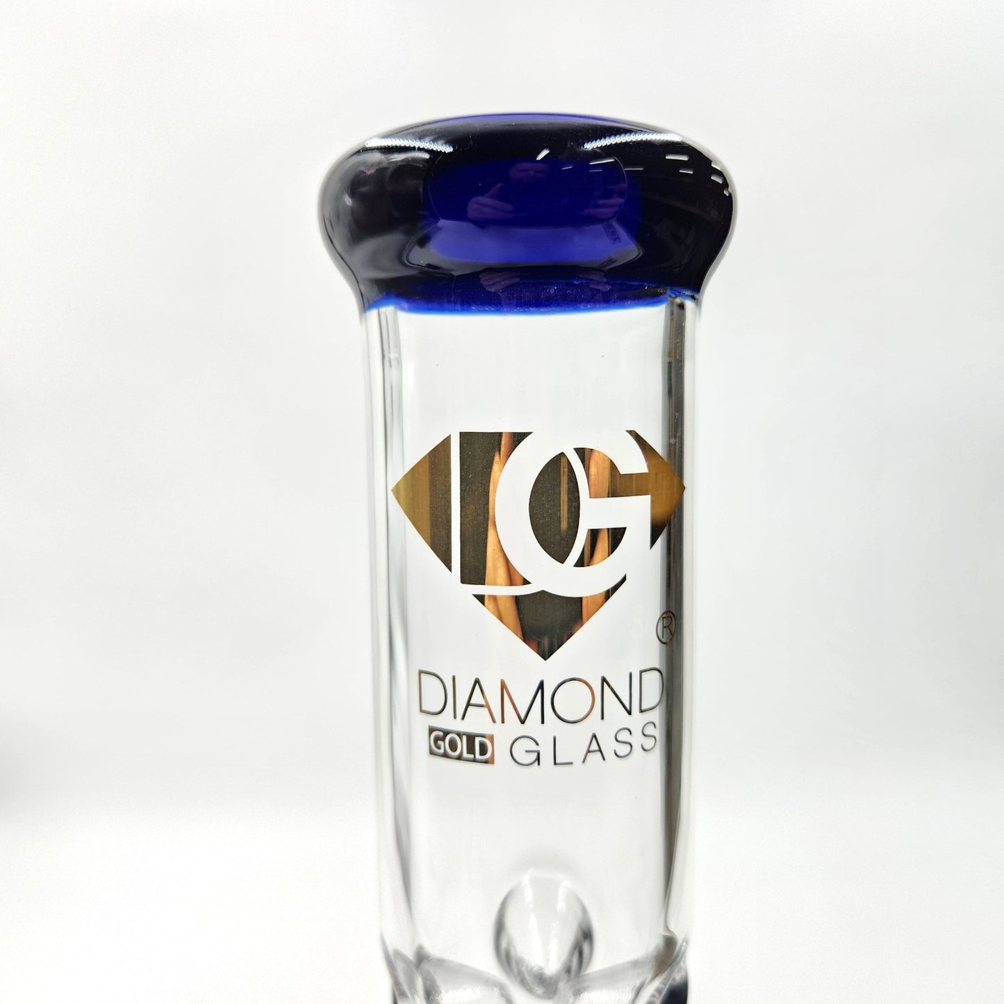 14" Diamond Glass Colored Tree Percolator Beaker Bong