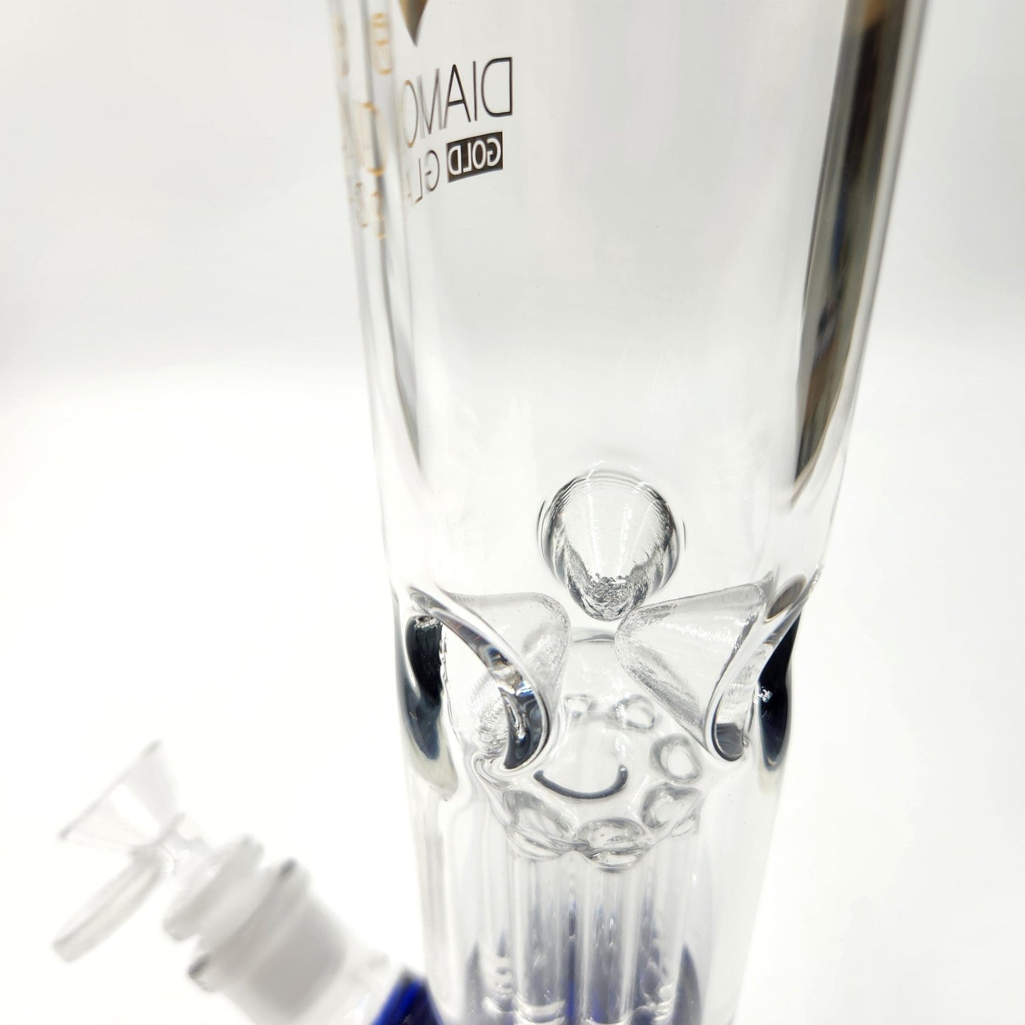 14" Diamond Glass Colored Tree Percolator Beaker Bong
