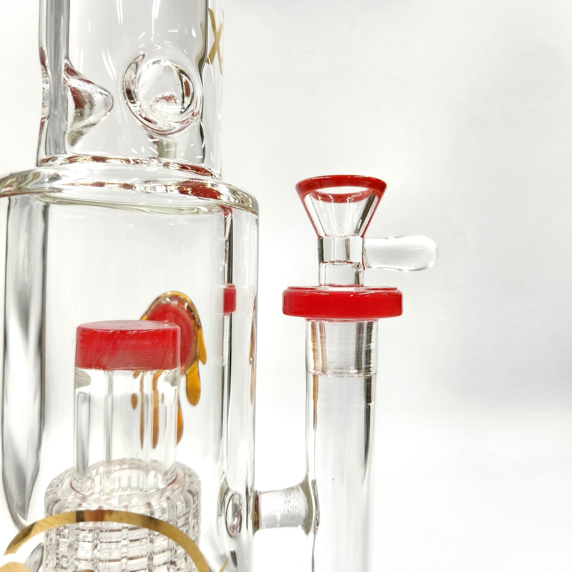 15" Cali CloudX Straight Tube Matrix UFO Circ Perc Bong