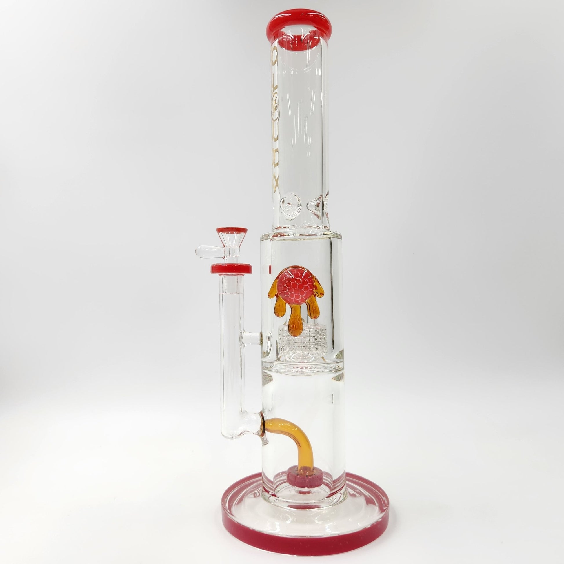 15" Cali CloudX Straight Tube Matrix UFO Circ Perc Bong