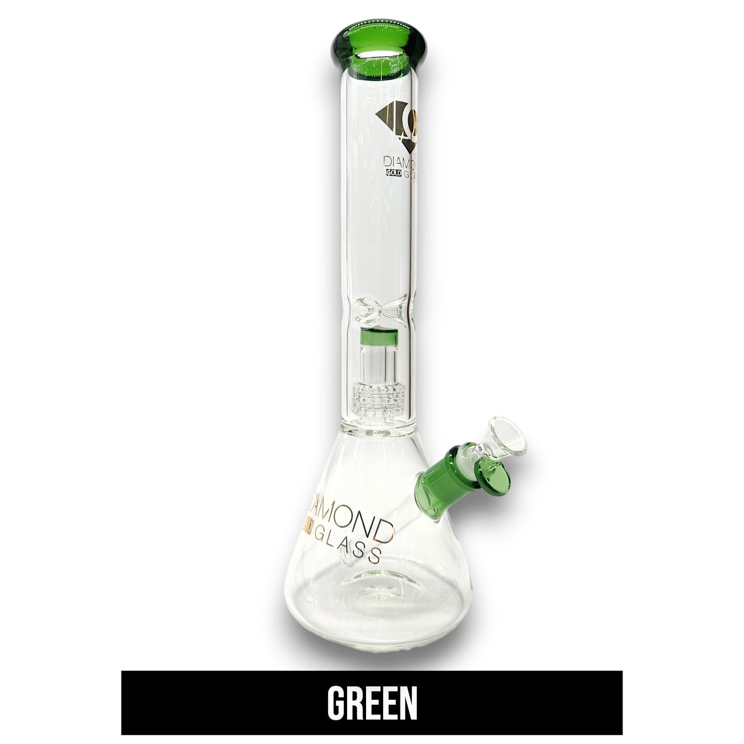 15" Diamond Matrix Showerhead Perc Beaker Bong