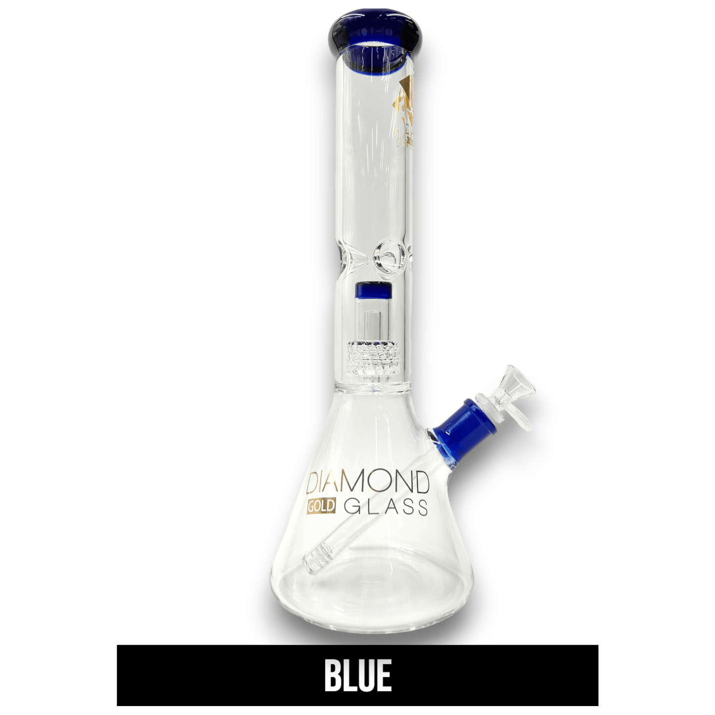 15" Diamond Matrix Showerhead Perc Beaker Bong