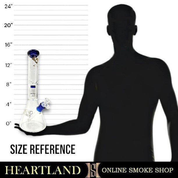 15" Diamond Matrix Showerhead Perc Beaker Bong