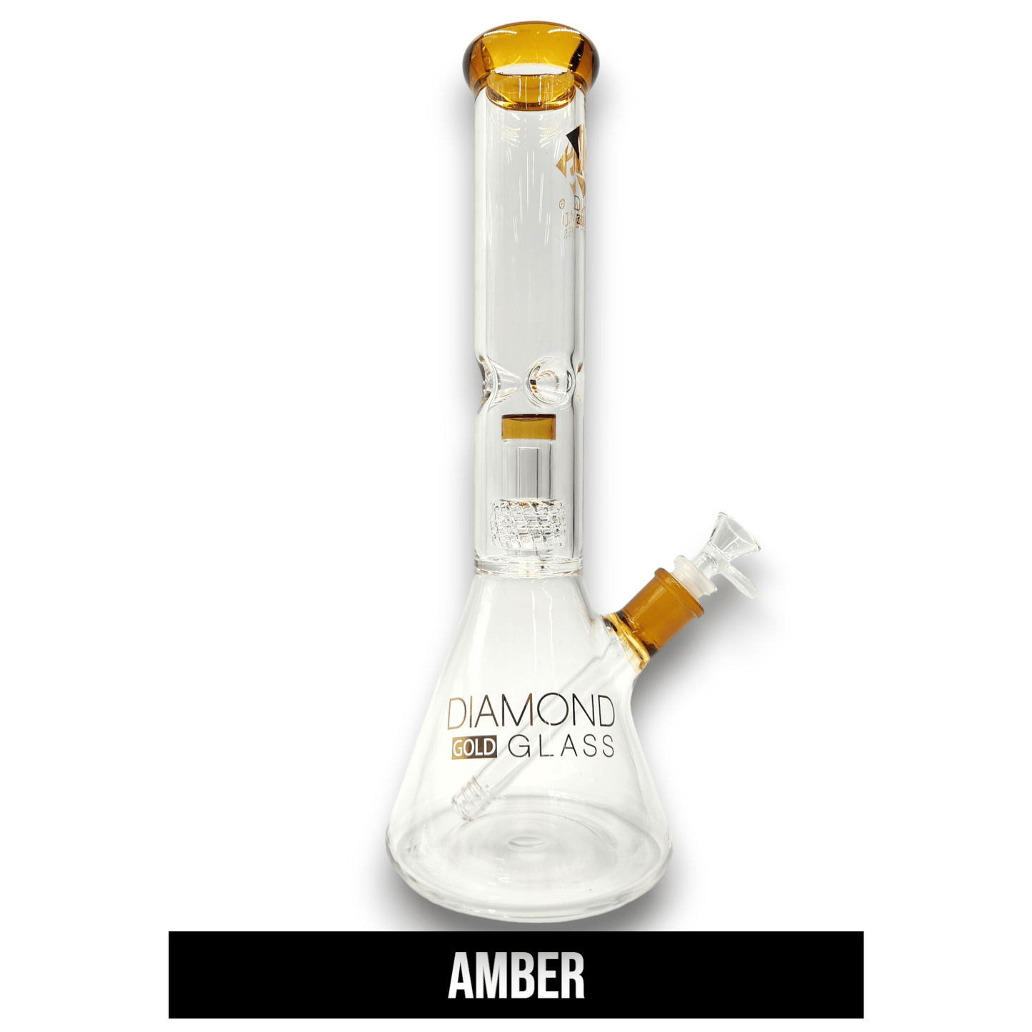 15" Diamond Matrix Showerhead Perc Beaker Bong