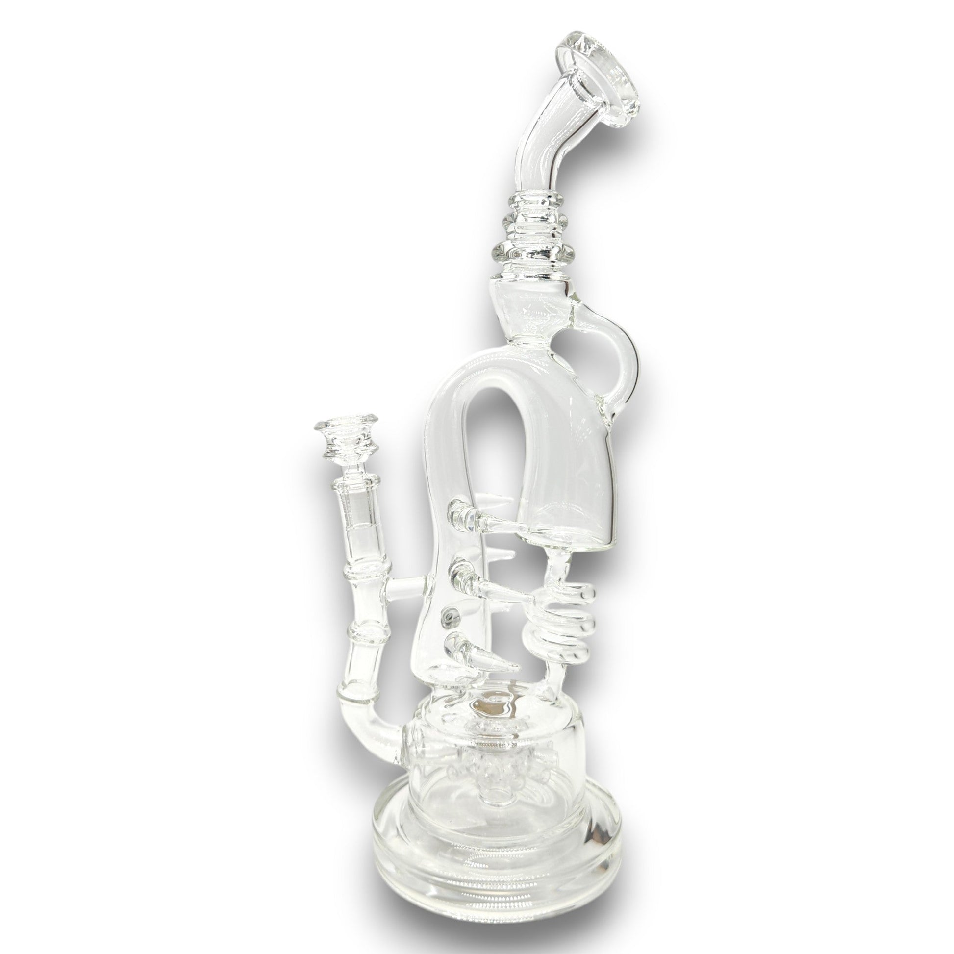 15" Lookah Spiral Glass Sprinkler Perc Recycler Bong