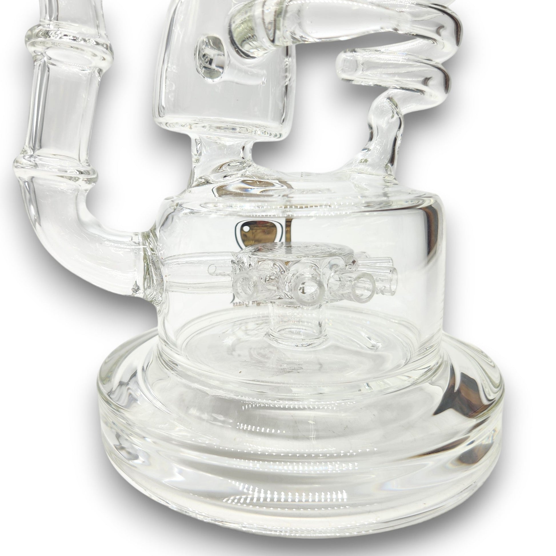 15" Lookah Spiral Glass Sprinkler Perc Recycler Bong