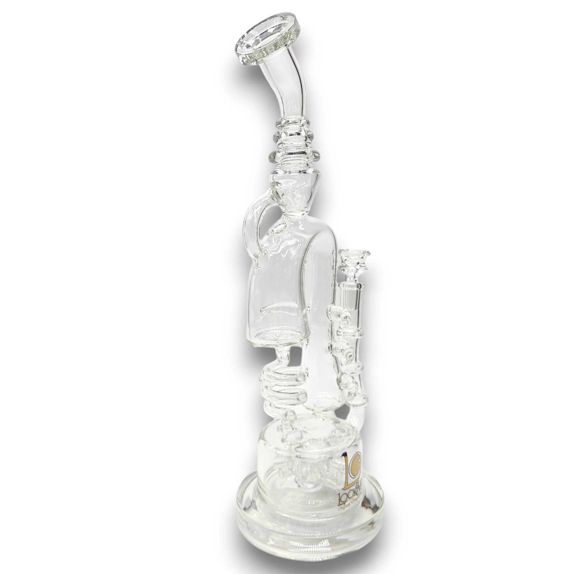 15" Lookah Spiral Glass Sprinkler Perc Recycler Bong