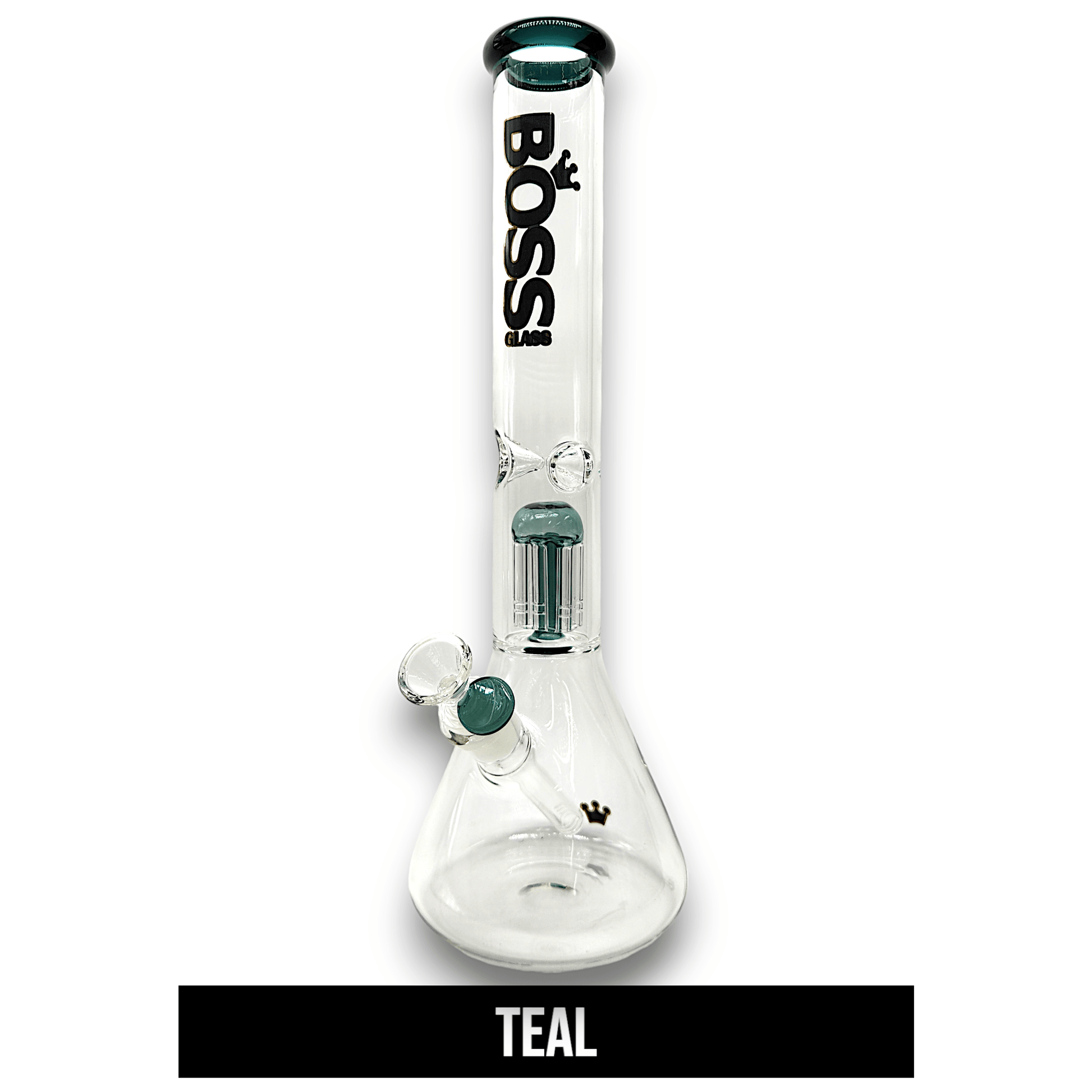 16" Boss Glass Tree Perc Beaker Bong