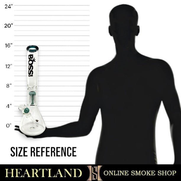 16" Boss Glass Tree Perc Beaker Bong