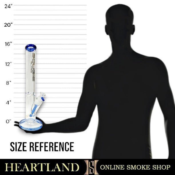 16" Bougie Straight Tube Heavy Duty Bong