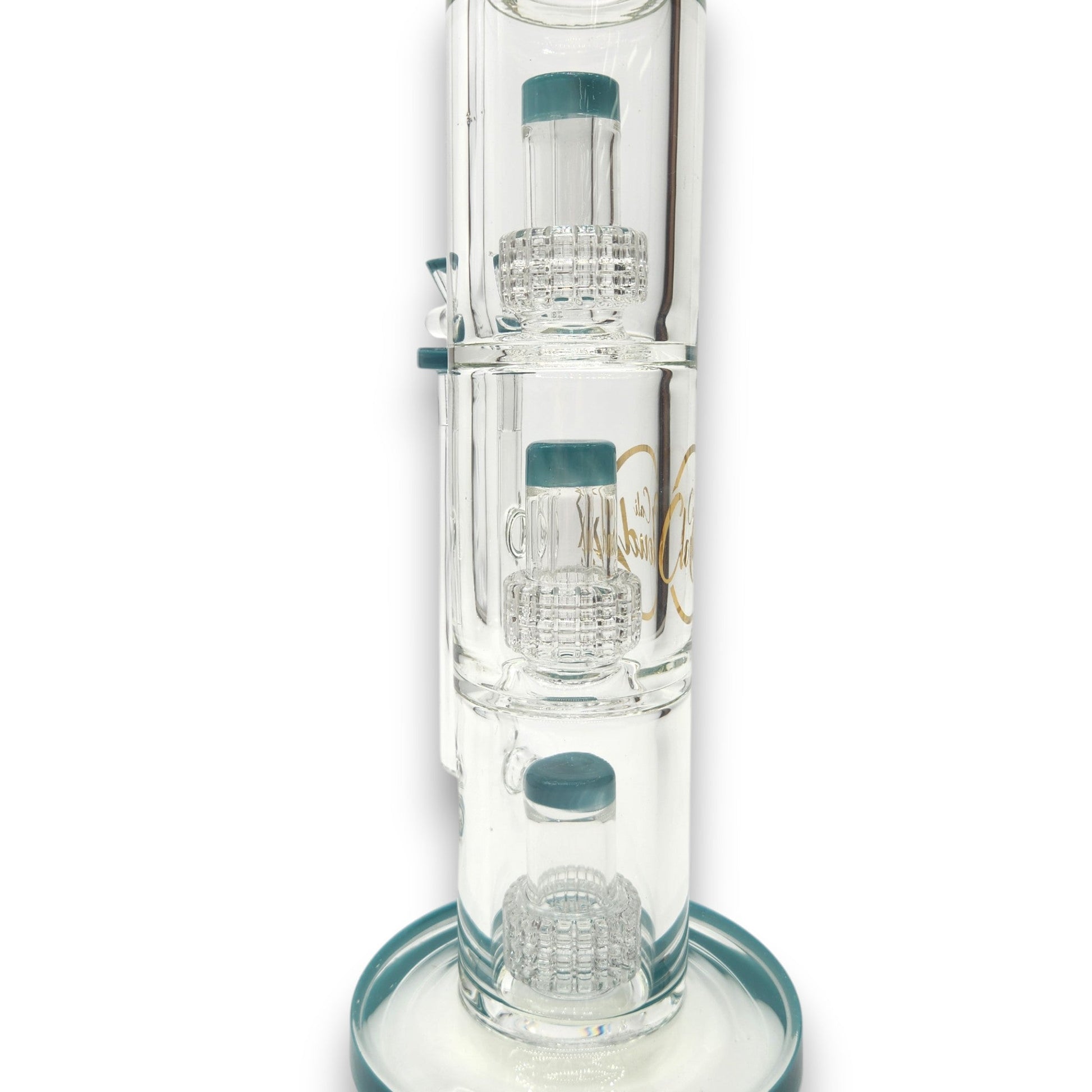 16" Cali CloudX 9mm Triple Matrix Showerhead Perc Straight Tube Bong