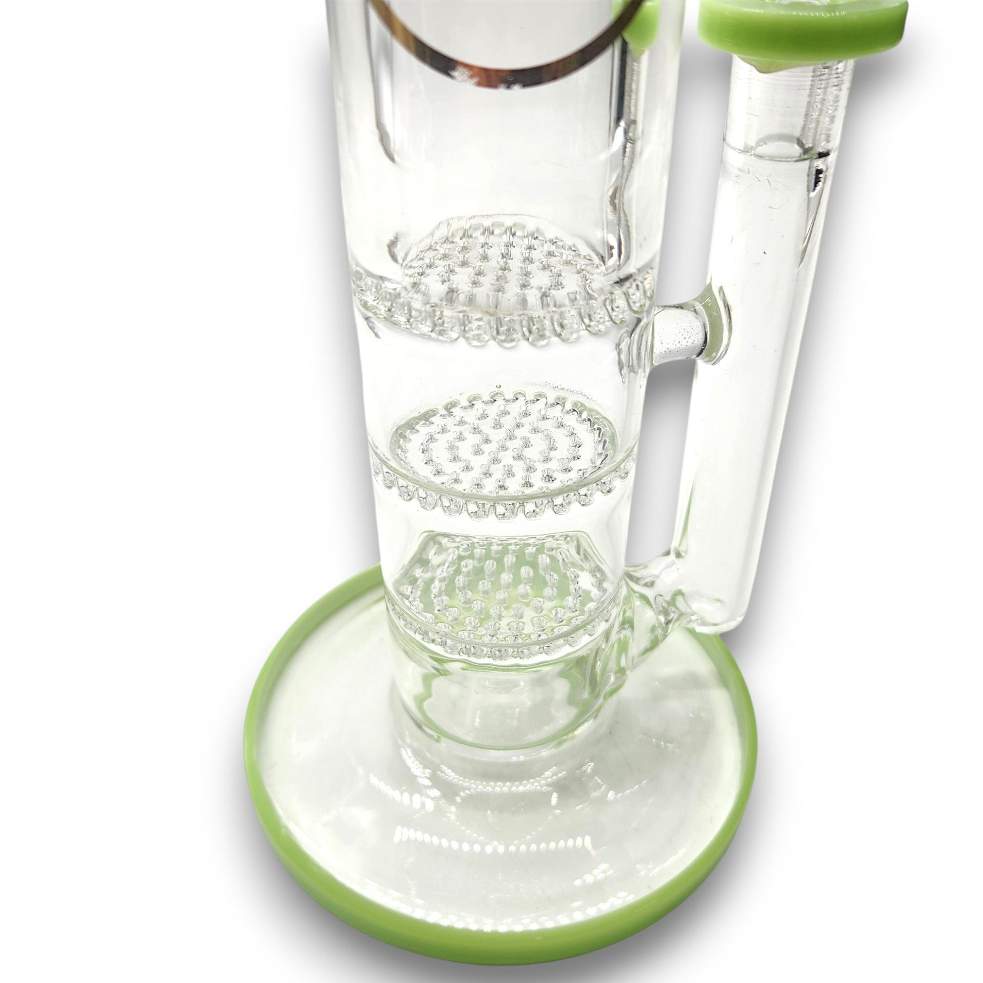 16" Cali CloudX Thick Straight Tube Triple Honeycomb Perc Bong