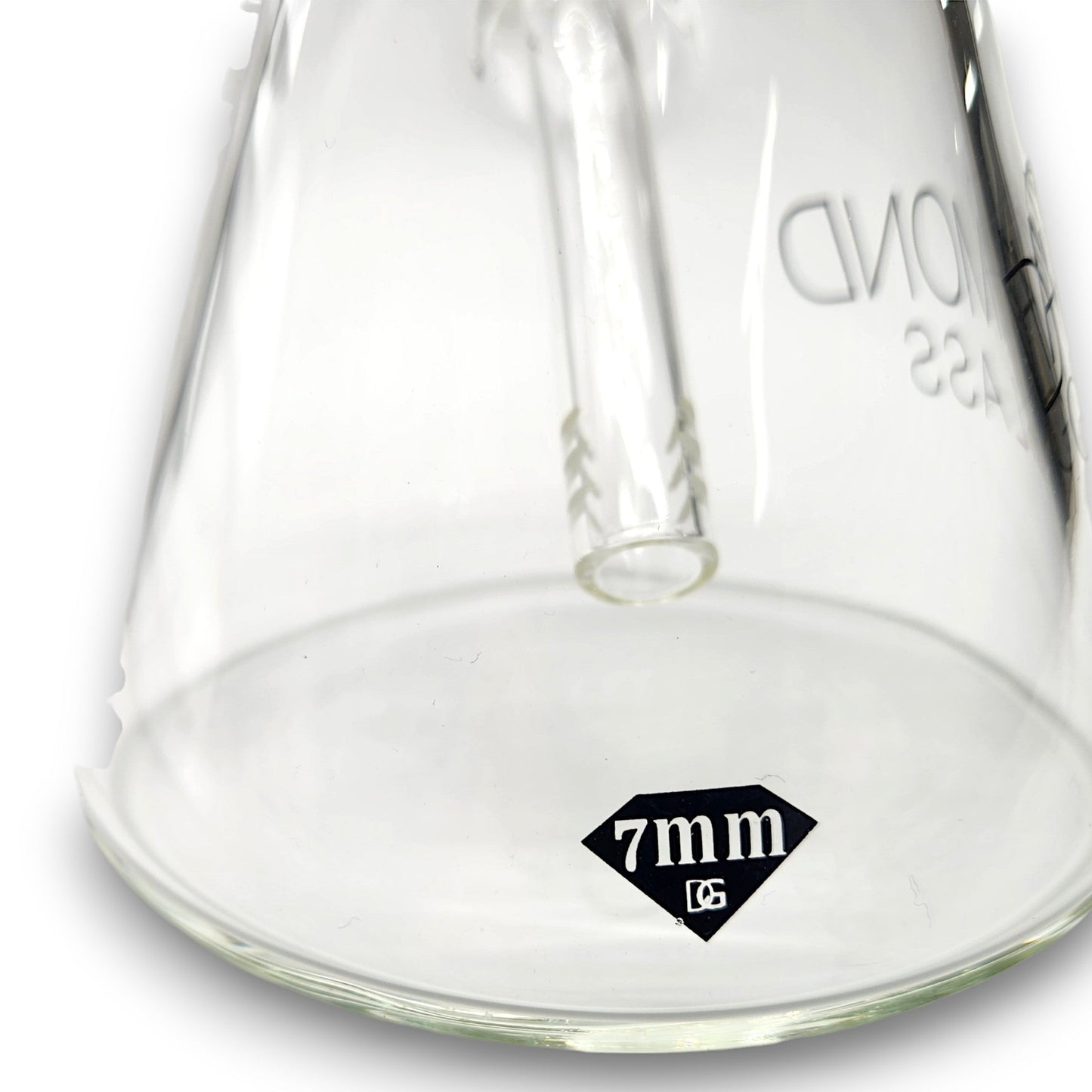 16" Diamond 7mm Heavy Duty Showerhead Perc Beaker Bong