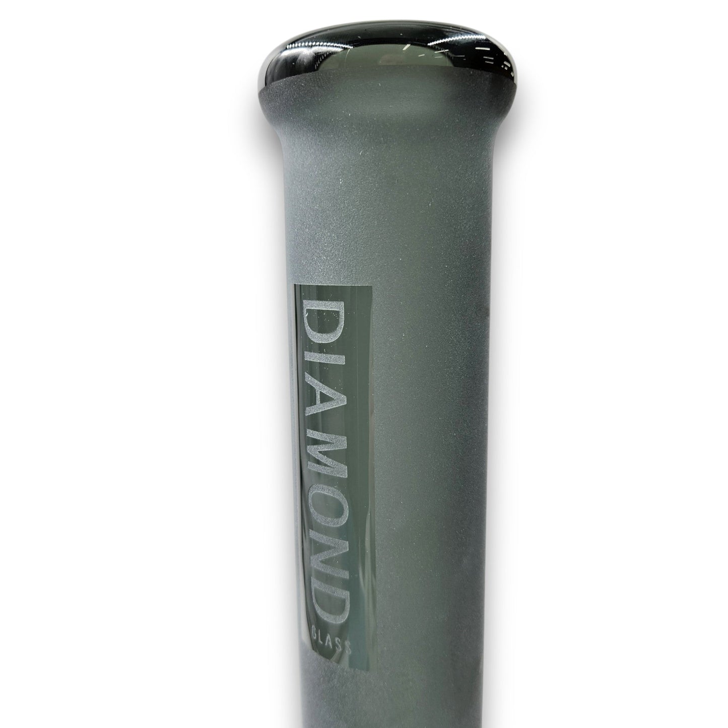 16" Diamond Glass Sandblasted Matte Finish Straight Tube Bong