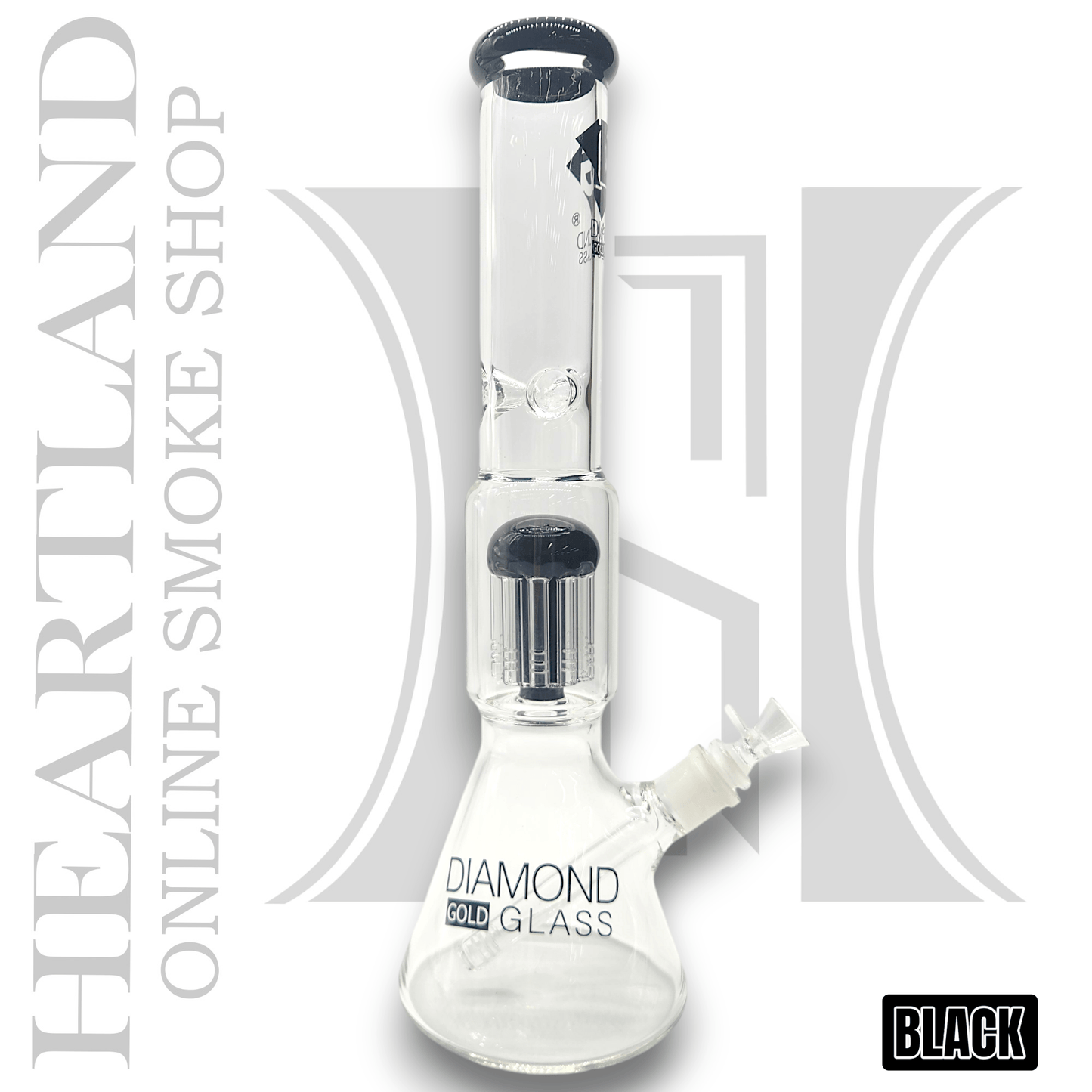 16" Diamond Glass Tree Percolator Beaker Bong