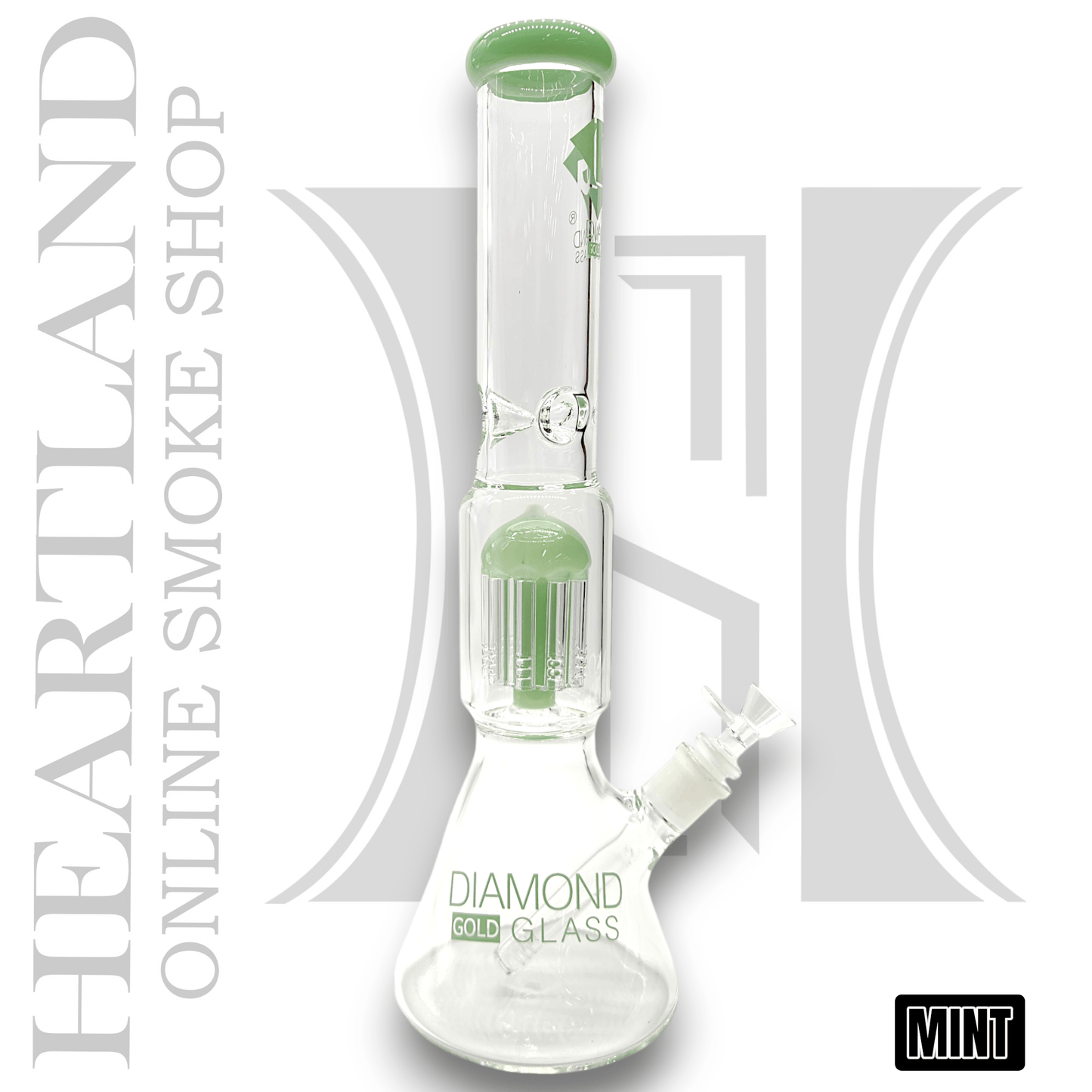 16" Diamond Glass Tree Percolator Beaker Bong