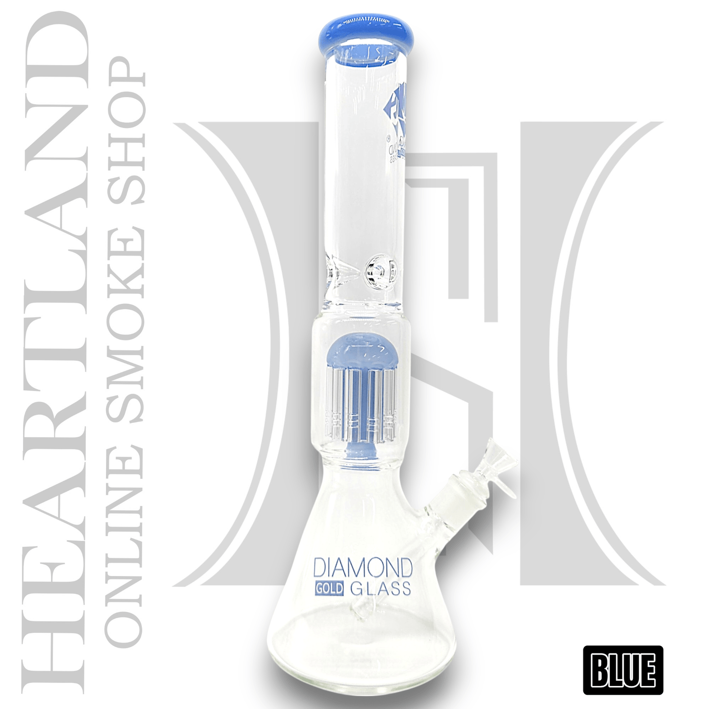 16" Diamond Glass Tree Percolator Beaker Bong