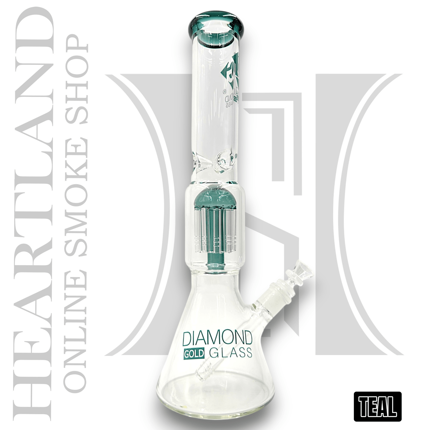 16" Diamond Glass Tree Percolator Beaker Bong