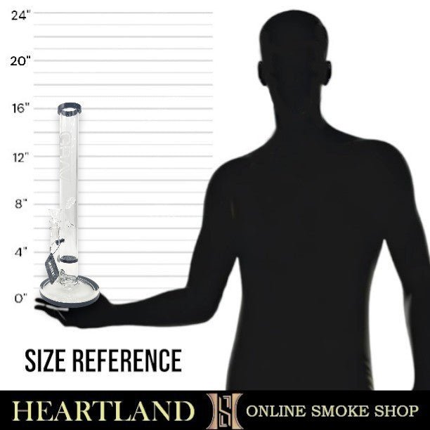 16" GRAV Large Straight Tube Honeycomb Perc Bong