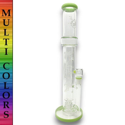 17" Pulsar Double Wall Matrix Perc Straight Tube Bong