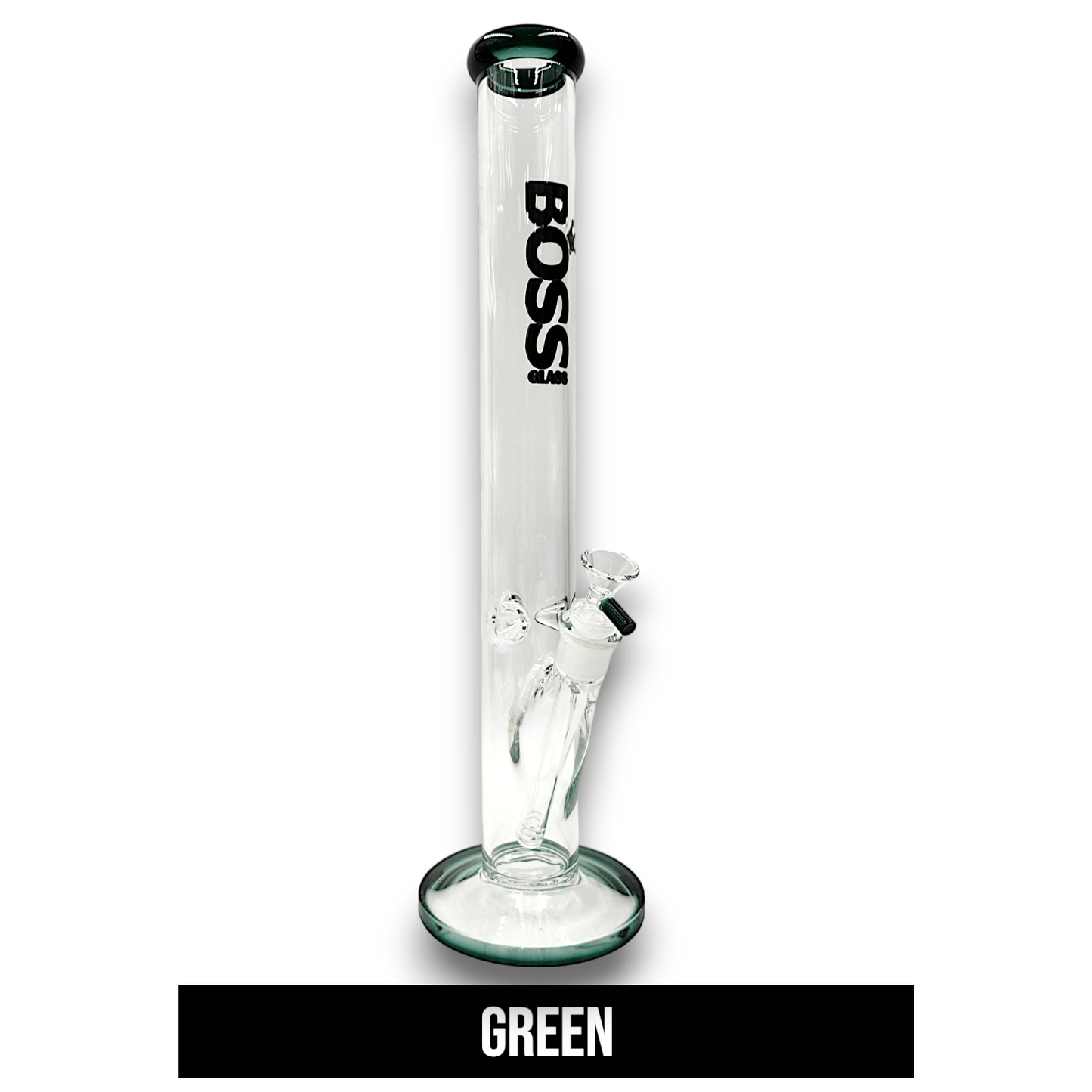18" Boss Glass Straight Tube Bong
