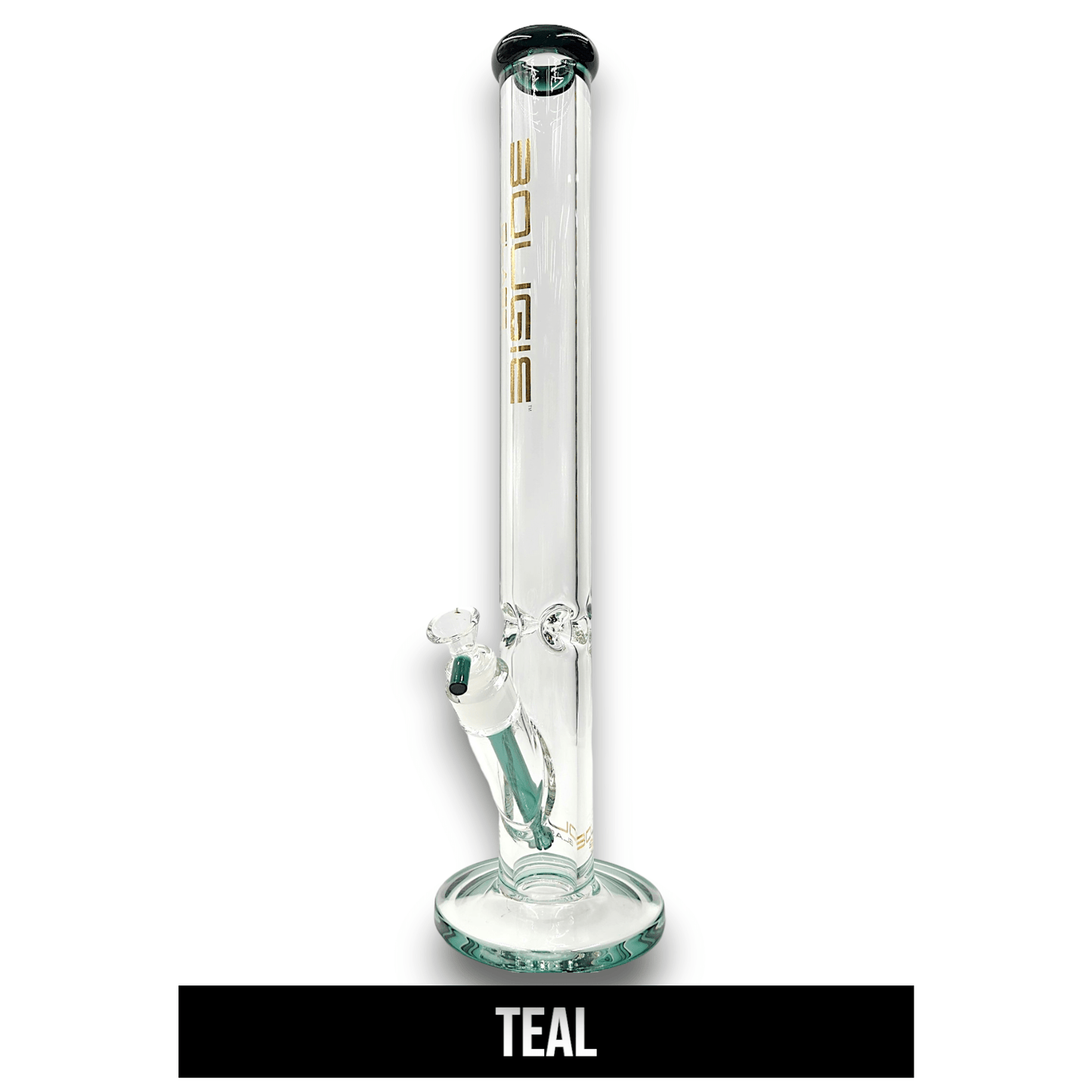 18" Bougie Straight Tube Heavy Duty Bong