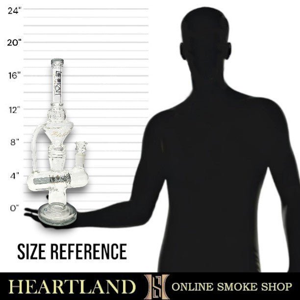 18" Lookah Recycler Inline Percolator Bong