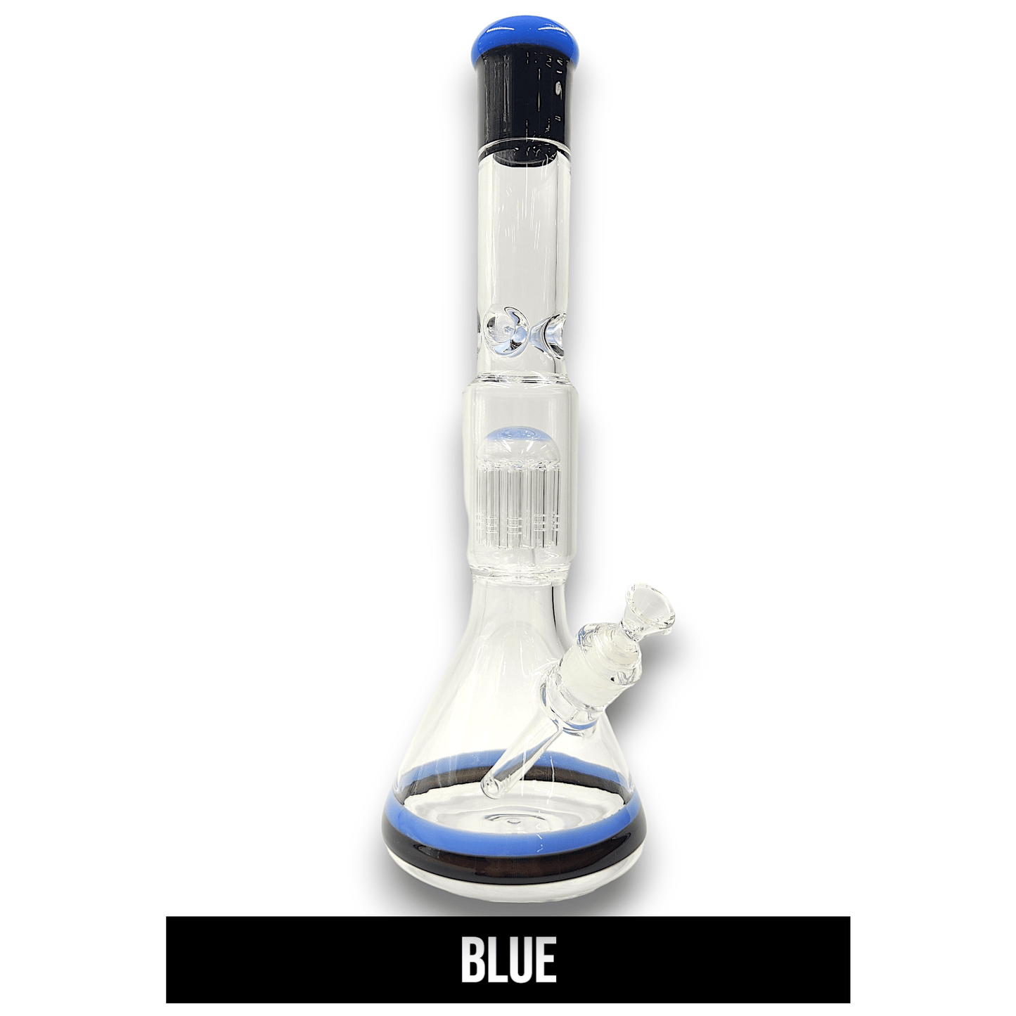 18" Special 20 9mm Thick Glass Tree Percolator Beaker Bong