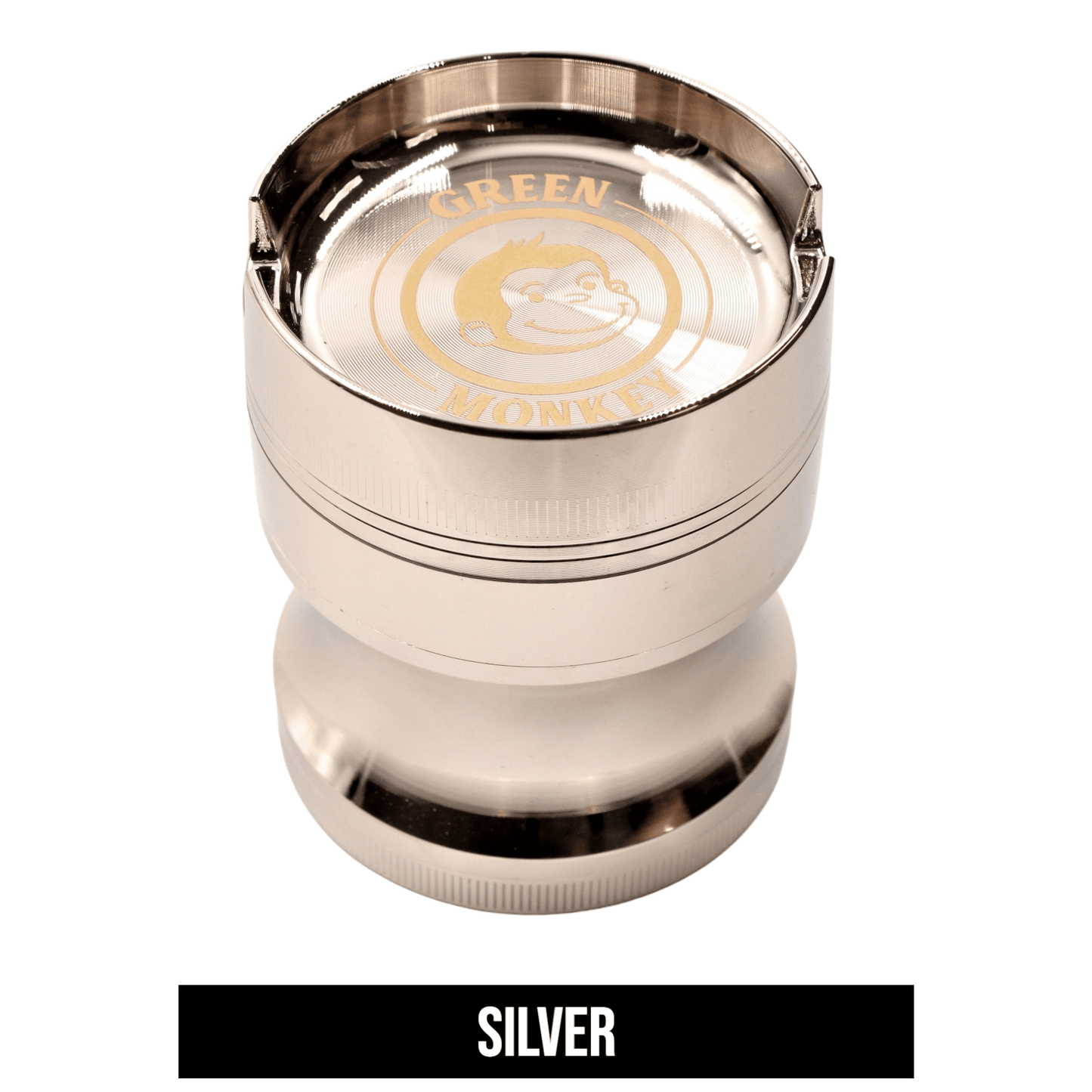 2 - 1/2" Green Monkey Chacma Metal Grinder with Ashtray