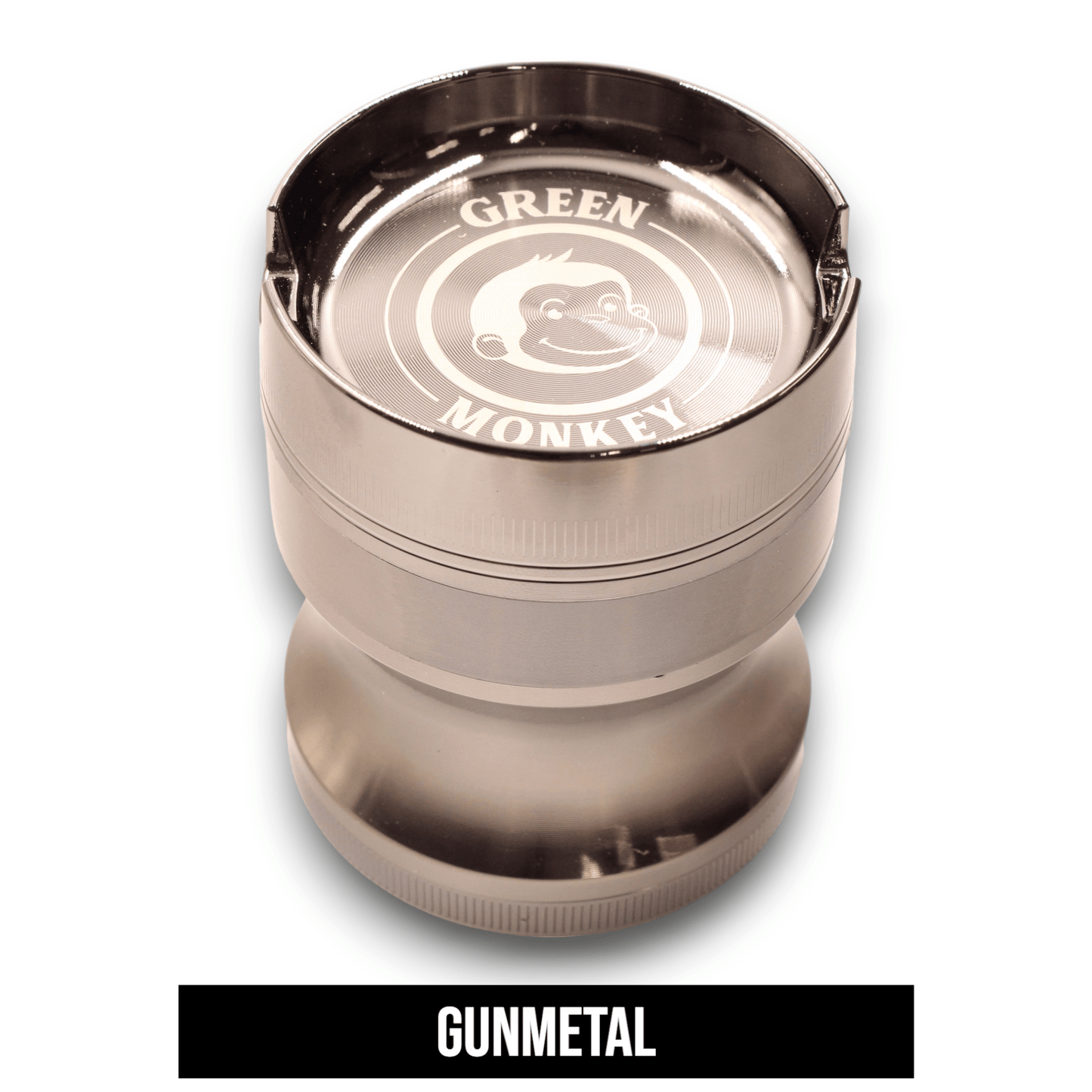 2 - 1/2" Green Monkey Chacma Metal Grinder with Ashtray