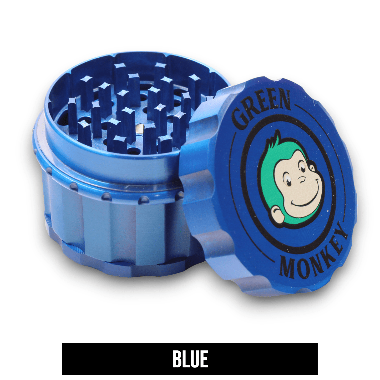 2 - 1/2" Green Monkey Javan Zinc 4 Piece Grinder