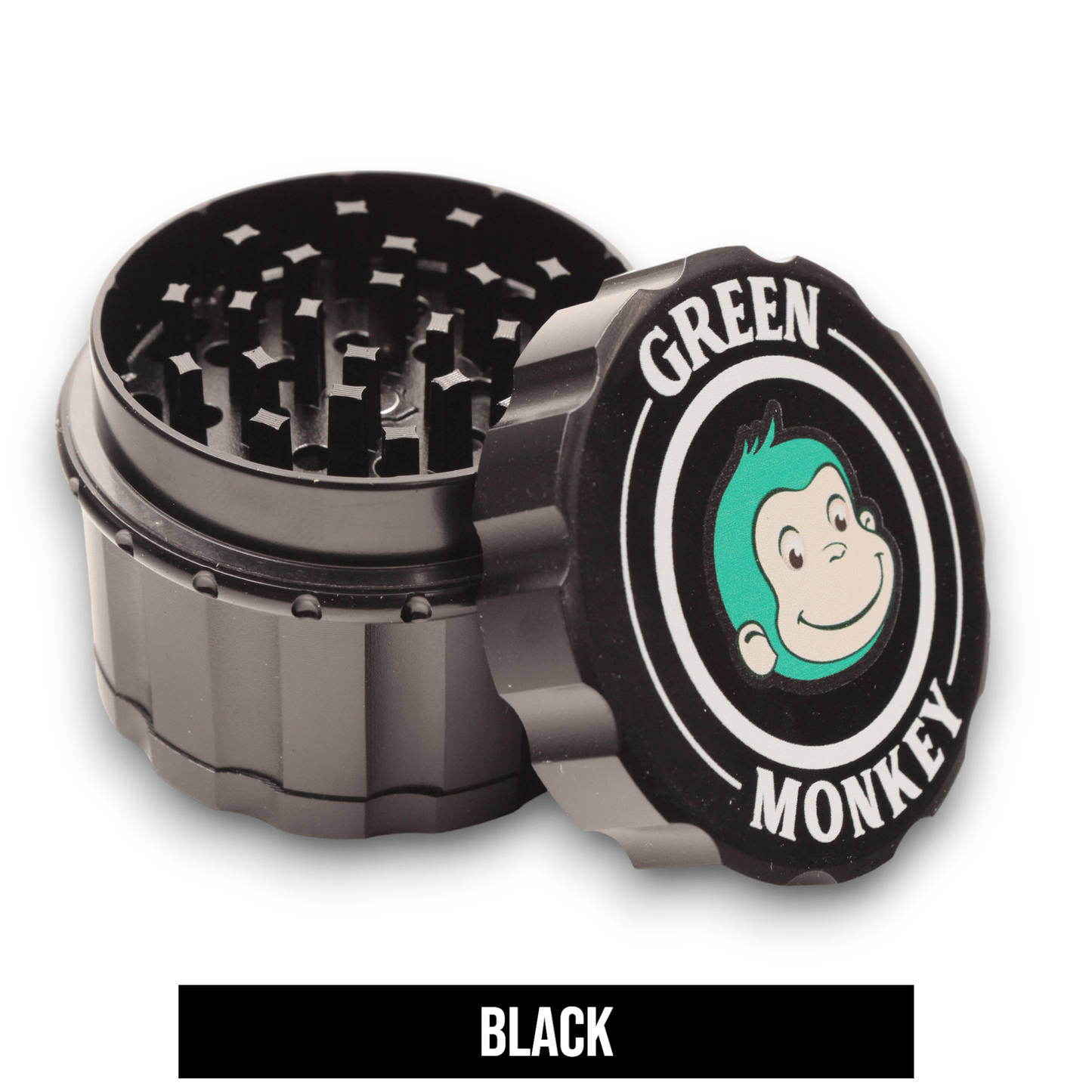 2 - 1/2" Green Monkey Javan Zinc 4 Piece Grinder