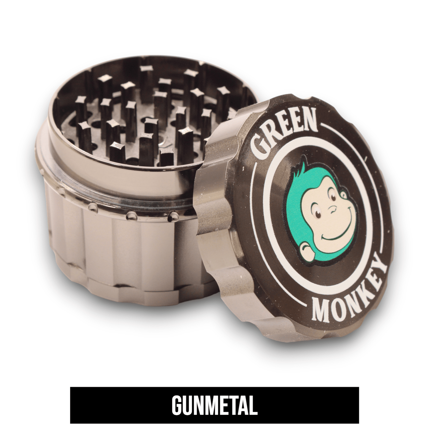2 - 1/2" Green Monkey Javan Zinc 4 Piece Grinder
